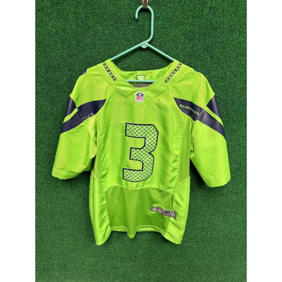 Seattle Seahawks Russell Wilson #3 Men'sGreen Nike Jersey Size M MSRP $130.00 - Picture 1 of 6
